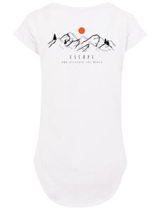 Длинная футболка. Откройте для себя мир в белом. F4NT4STIC