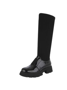 Ital-Design Черные туфли на высоком каблуке