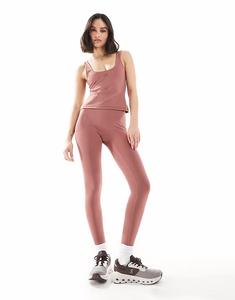 Леггинсы South Beach с высокой талией розового цвета