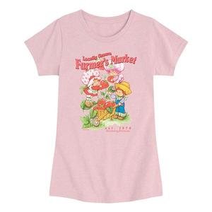 Футболка с принтом Strawberry Shortcake для девочек 7-16 лет Licensed Character, Heather Pink