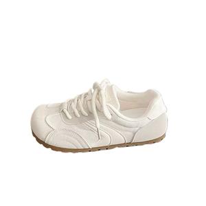 BINGO DUCK Дышащие женские скейтерские кеды низкие экрю, цвет Ecru