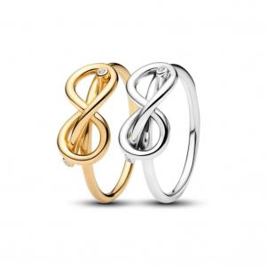 Набор Pandora Always Together Infinity Knot Ring Set, двухцветный