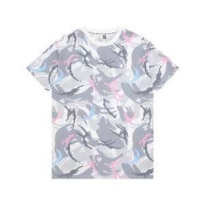 Футболка из хлопка с камуфляжным принтом Aape, белый