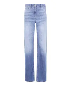 Синие джинсовые брюки Elisabetta Franchi, синий