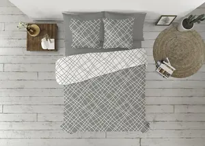 Комплект постельного белья Pierre Cardin CRUCE серого цвета для односпального матраса, 3 предмета pierre cardin