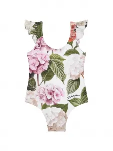 Купальник с принтом Hydrangea Dolce & Gabbana Kids, белый