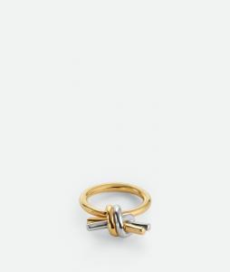 Knot ring BOTTEGA VENETA, желтое золото/серебро