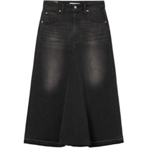 Джинсовая длинная юбка Levi's для женщин, цвет smoke gray Levis, серый