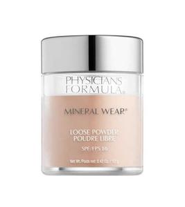 Рассыпчатая пудра для лица Creamy Natural 12г Physicians Formula, Mineral Wear Loose Powder SPF16