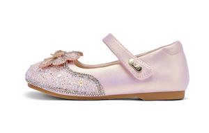 Детские кожаные туфли с низким верхом, дышащие, противоскользящие, для дошкольников DAVE&BELLA, розовый