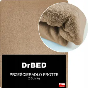 Простыня махровая на резинке 180x200 с дышащим покрытием, антипиллинговая DrBED