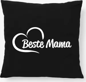 Подушка Huuraa, подарок в виде сердца лучшей маме, 40x40 см, с наполнителем из черного хлопка, украшение для лучшей мамы Hellweg Druckerei