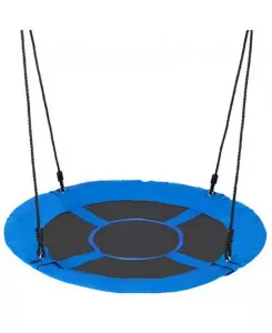 Детские качели-блюдца из ткани Оксфорд для улицы, подвесные качели для заднего двора и сада Slickblue, blue