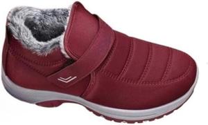 Угги Faithgee для пар с плюшевой подкладкой, ботинки до щиколотки с мягкой подошвой и противоскользящей поверхностью, утепленные зимние плоские ботинки на легкой подошве, удобные для путешествий и активного отдыха на улице, Red