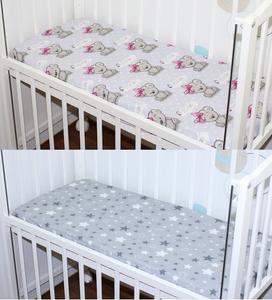 Набор простыней из 2 шт. для детской кроватки-колыбели. Простыня 40х90, хлопок — 24 шт. Girl + Star Dark Primawela