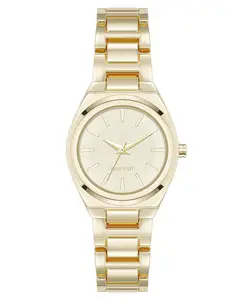 Женские кварцевые часы в минималистичном стиле из металлического сплава золотистого оттенка, 30 мм Anne Klein, gold-tone