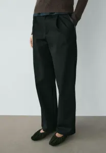 Брюки с вытачками Massimo Dutti, Black