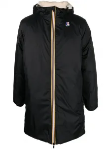 Парка с вышитым логотипом K-Way, черный