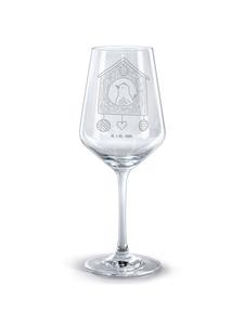 бокал для красного вина птичий домик без слов в прозрачном виде Mr. & Mrs. Panda