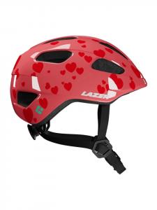 Lazer Детский велосипедный шлем Nutz 2.0 KinetiCore красного цвета
