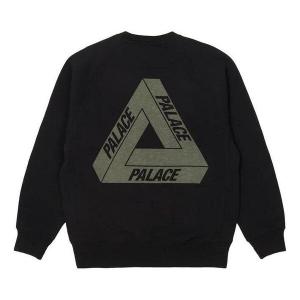 Свитер fw22 tri-ferg slub crew sweater 'black' Palace, черный