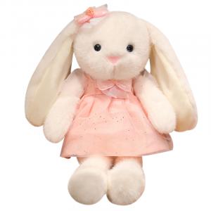 Плюшевая кукла в юбке Bunny Mesh MLING, розовый