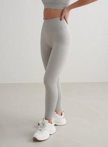 AIM'N Женские бесшовные леггинсы для йоги Petite в рубчик, цвет серый меланж