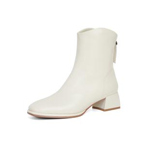 Ботильоны женские, черные, верблюжьего цвета PT'SON, Ecru