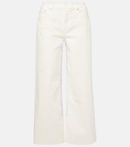 Джинсы Saige с высокой талией и широкими штанинами AG Jeans, Marshmallow