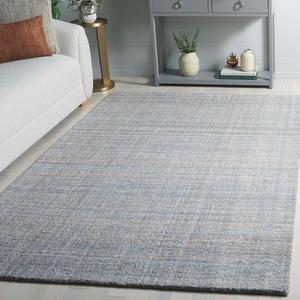 Ковер SAFAVIEH, 183 x 183 см,  Abstract Collection, Light Blue & Grey, Handmade, идеален для гостиной, спальни, столовой (ABT151L-6SQ)