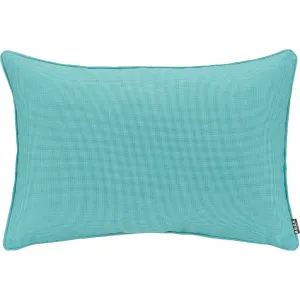 Декоративная подушка Sparkle однотонная, наволочка с двумя сторонами, с наполнителем, 1 штука H.O.C.K., Türkis/turquoise + unifarben
