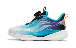 Кроссовки детские Qing Feng 5.0 PS Low-top черные/нарядно-синие Xtep, черный/синий