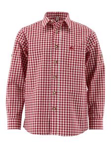 Детская традиционная рубашка Лафоа, средне-красного цвета OS-Trachten