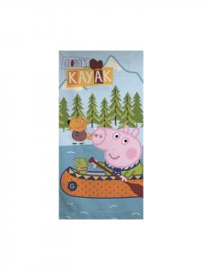 Банное полотенце 70x140 см - дизайн пляжного полотенца для каякинга Peppa Pig
