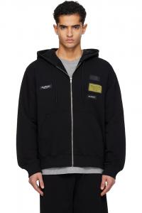 Толстовка с нашивкой и этикеткой Mm6 Maison Margiela, черный