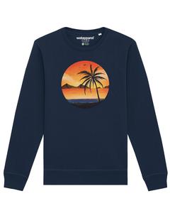 Толстовка Watapparel Sunset on palm beach, темно-синий