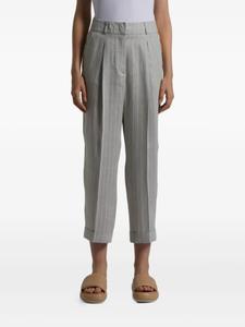 Брюки в тонкую полоску Peserico, серый