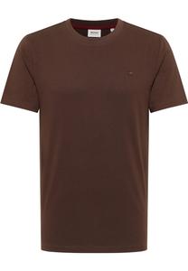 MUSTANG Футболка 'Austin' в темно-коричневом цвете