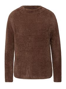 Свитер из пряжи Перья коричневого цвета Street One