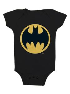 Batman Детский боди с короткими рукавами, черный