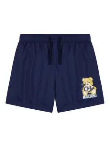 Плавки-шорты с принтом Teddy Bear Moschino Kids, синий