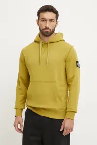 Хлопковая толстовка Calvin Klein Jeans, зеленый