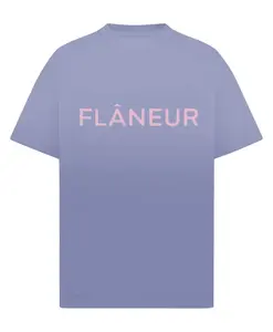 Футболка с фиолетовым логотипом FlãNeur, фиолетовый