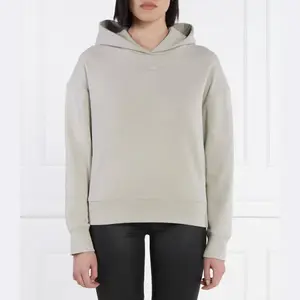 Толстовка обычного кроя с микро-логотипом Calvin Klein, бежевый