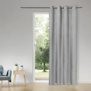 Герстерская штора «Калеб», (1 шт.), штора на люверсах для самообслуживания «Калеб» Gerster, серый