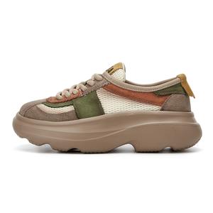 Низкие повседневные туфли женские SHOUBA, Beige Apricot