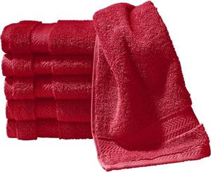 Гостевое полотенце Erwin Müller 6er-Pack 136016, 30x1x50 см, красный