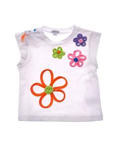 Футболка Flapdoodles с бантом на плече, белый