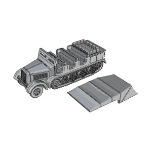 Sd.Kfz. 8 Трактор, WWII - Vehicles (1:100) (Minairons Miniatures)