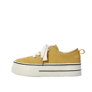 JimiXiong Дышащие женские лоу-топы для скейтбординга желтые, цвет Yellow